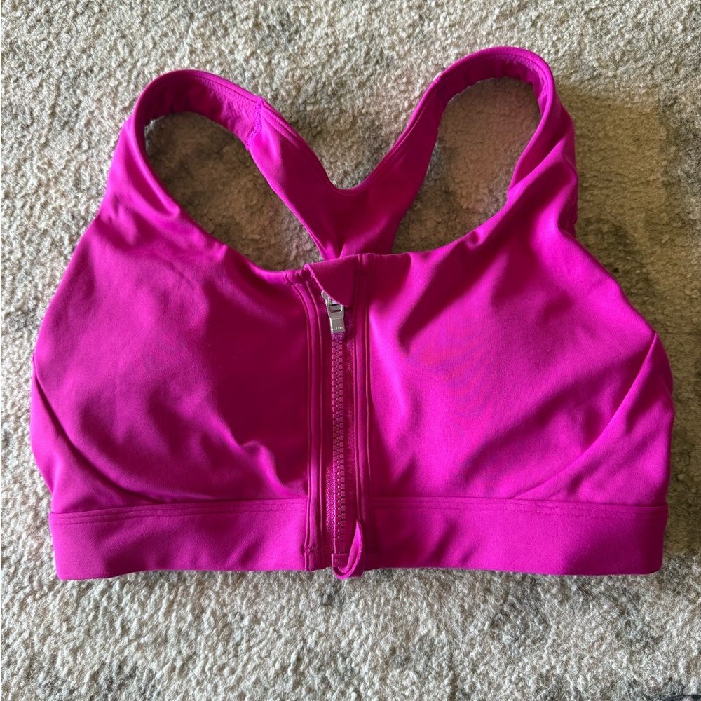 Athleta A-C Ultimate Zip Front Bra Size Small